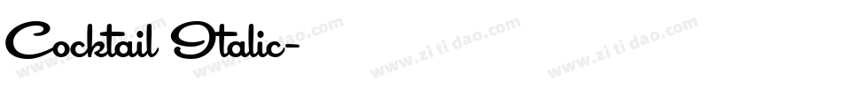 Cocktail Italic字体转换